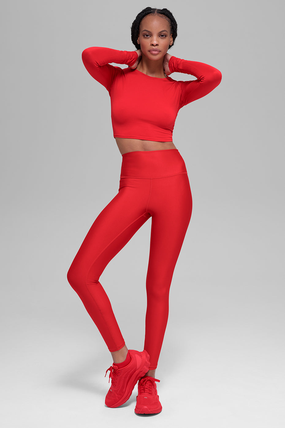 alo 7/8 High-Waist Airlift Legging - Bright Red