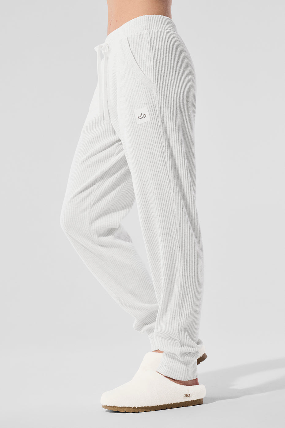alo Muse Sweatpant - White Heather