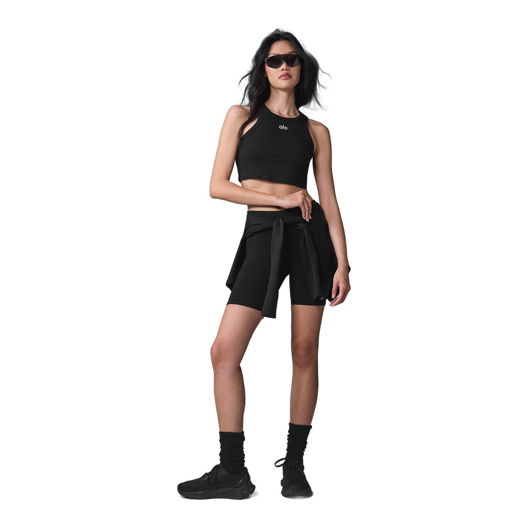 alo 7" High-Waist Biker Short - Black