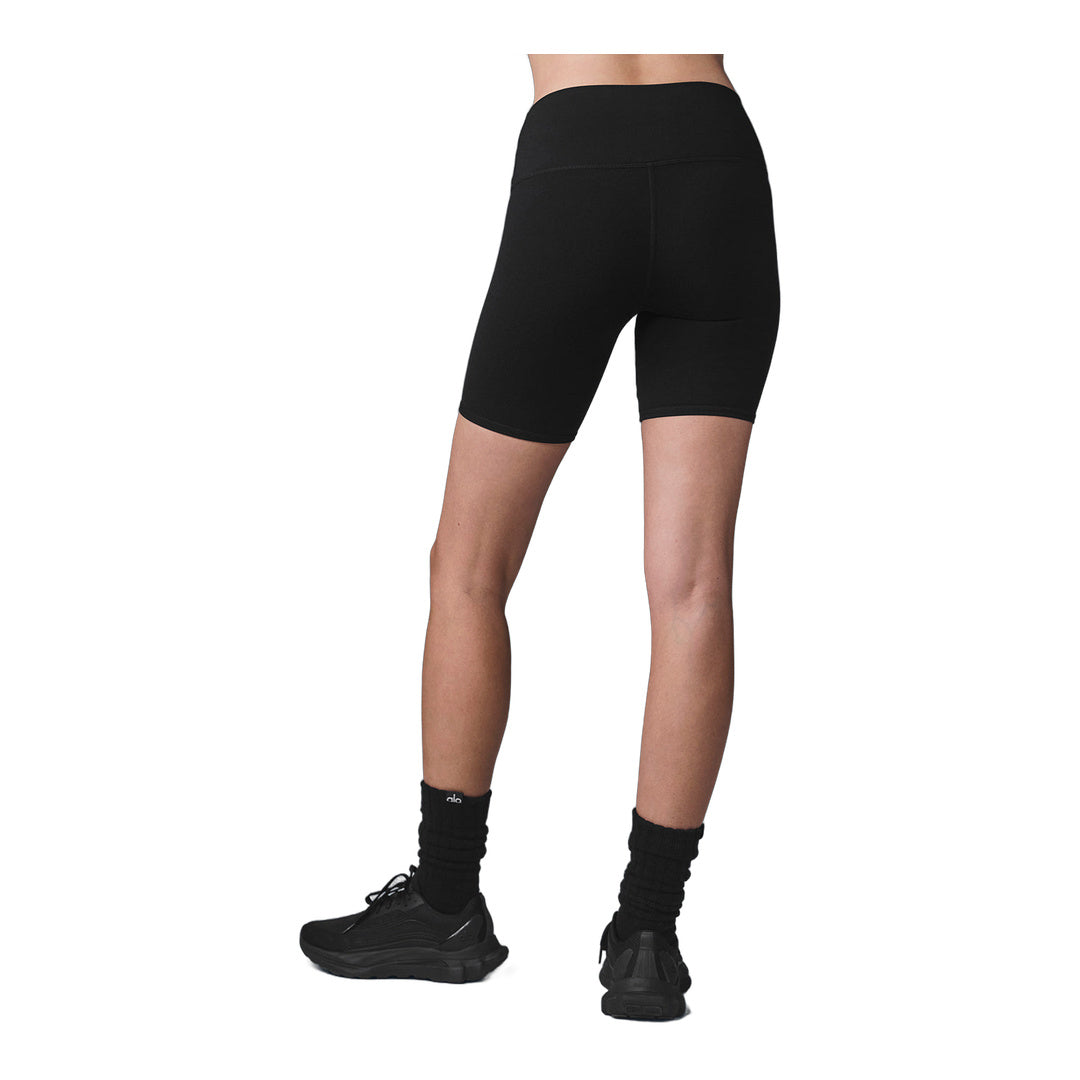alo 7" High-Waist Biker Short - Black