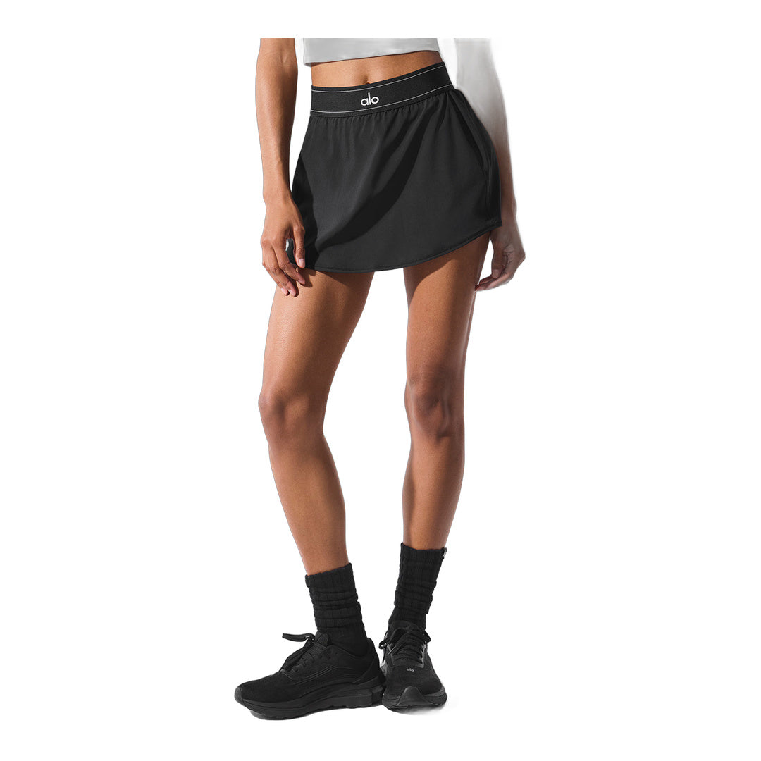 alo Match Point Tennis Skirt - Black