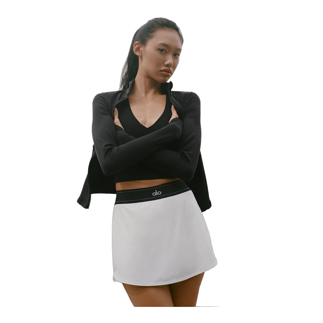 alo Match Point Tennis Skirt - White