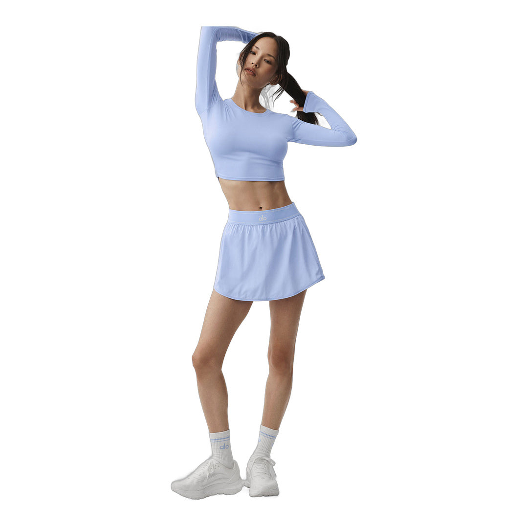 alo Match Point Tennis Skirt - Light Provence Blue