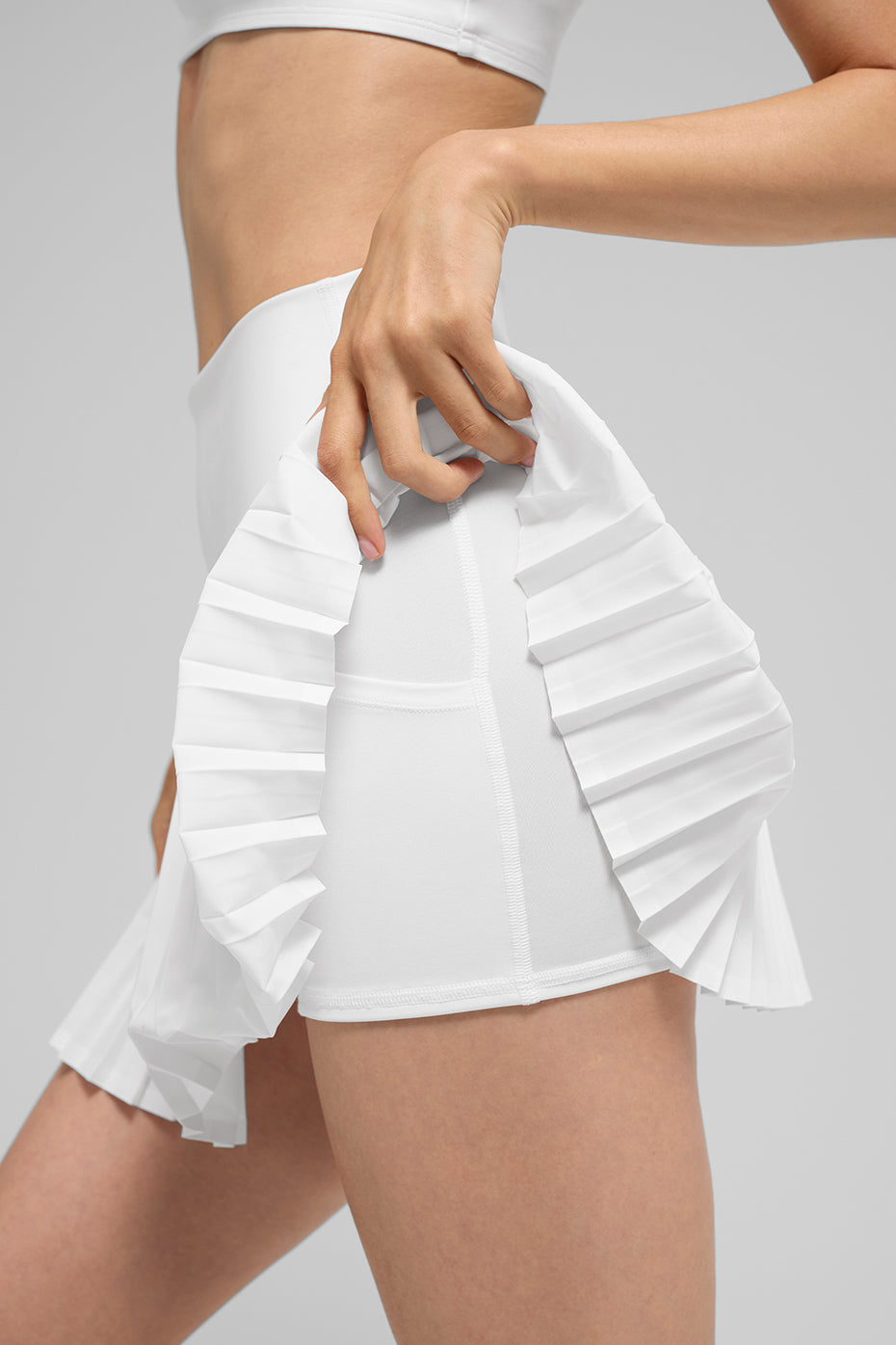 alo Grand Slam Tennis Skirt - White