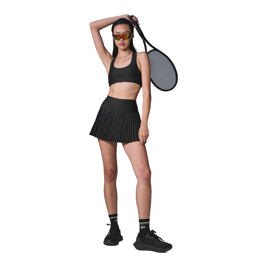 alo Grand Slam Tennis Skirt - Black