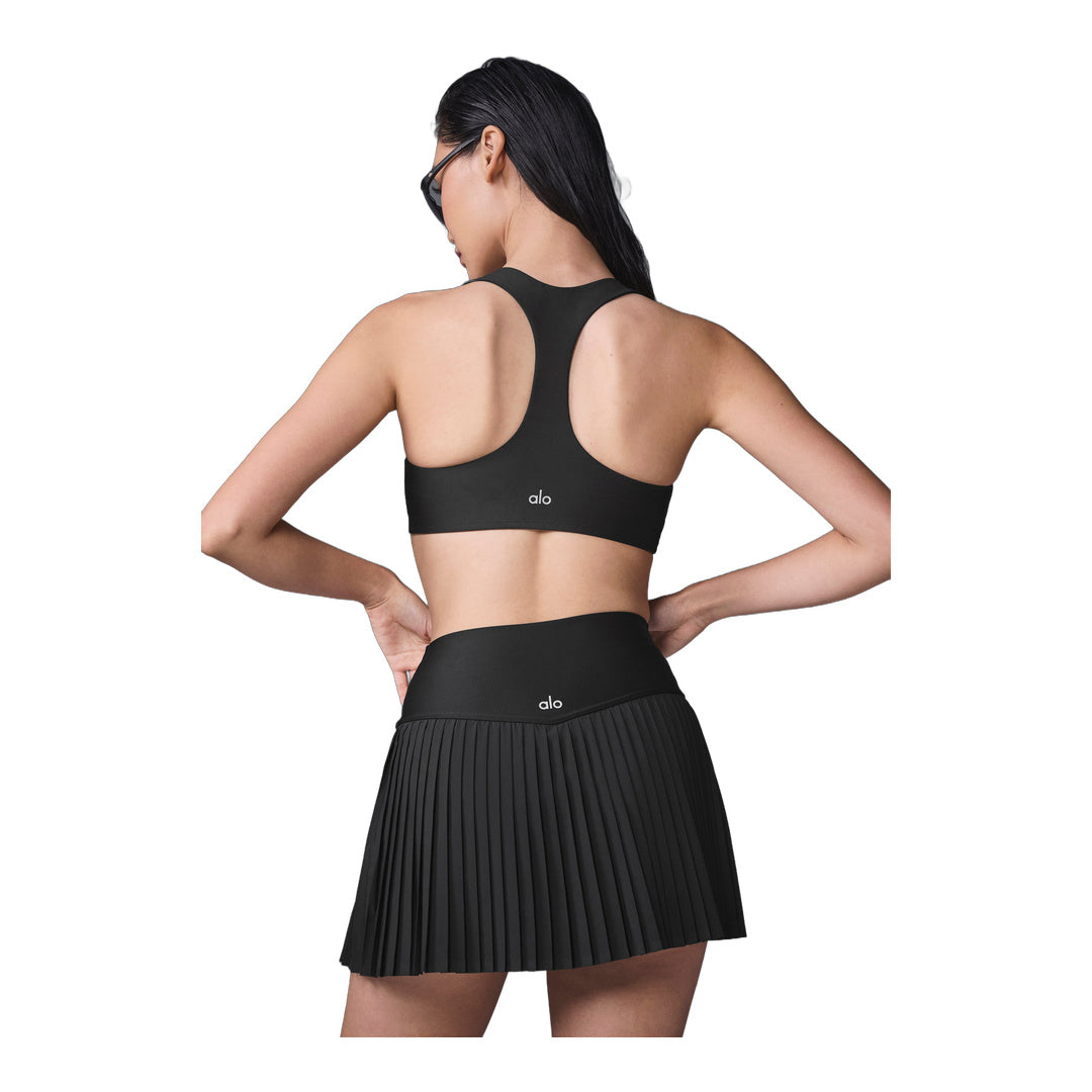 alo Grand Slam Tennis Skirt - Black
