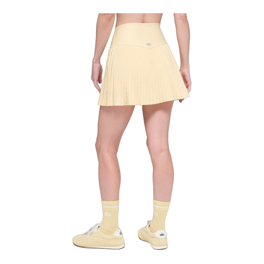 alo Grand Slam Tennis Skirt - Candlelight Yellow
