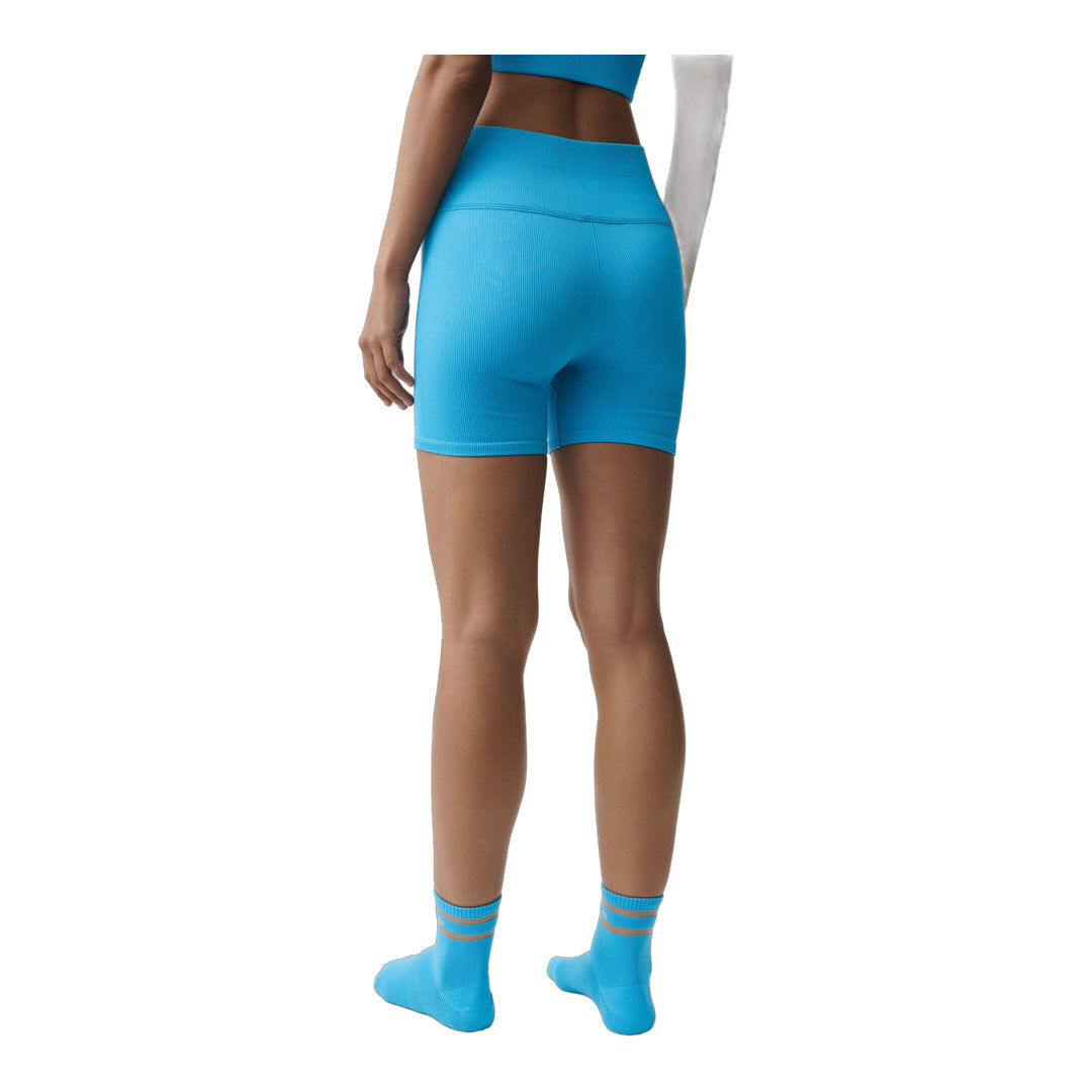 alo 5" Seamless Ribbed Favorite Short - Azure Blue