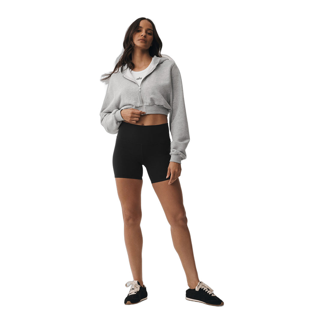 alo 5" Airbrush High-Waist Biker Short - Black