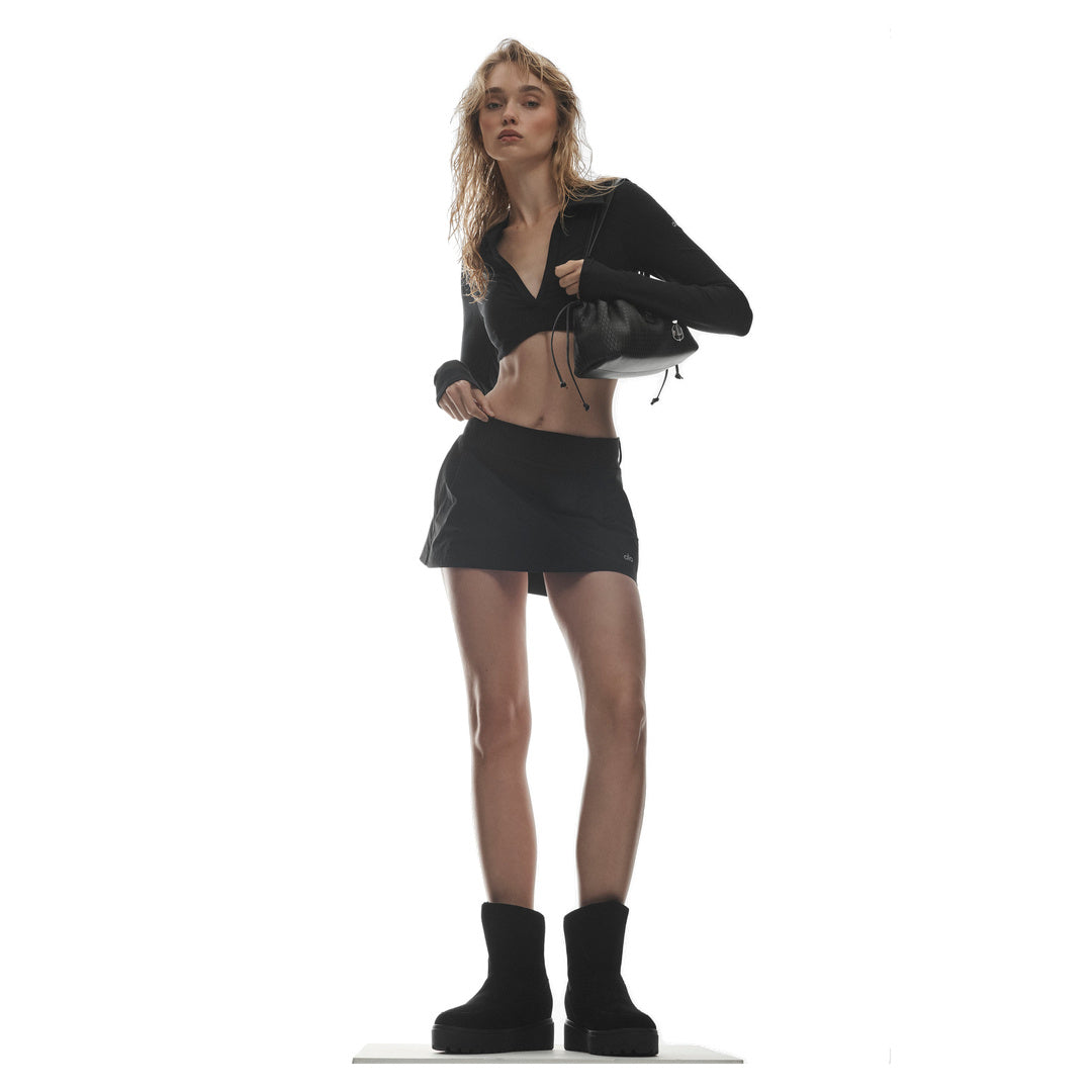 ALO Fan Club Mini Skirt - Black