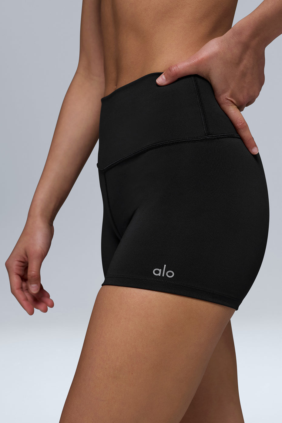 alo 3" High-Waist Airlift Short - Black