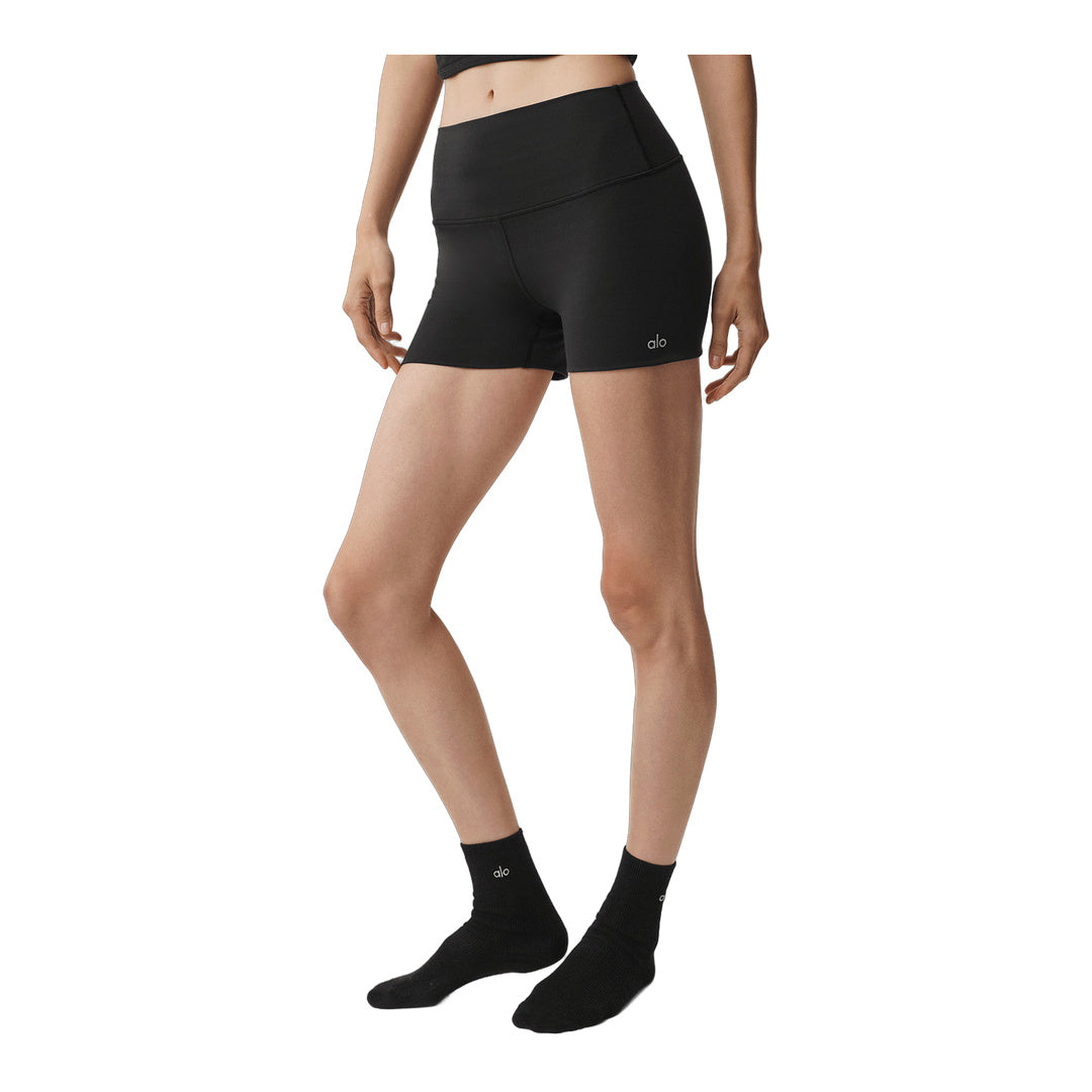 alo 3" Alosoft High-Waist Carefree Short - Black