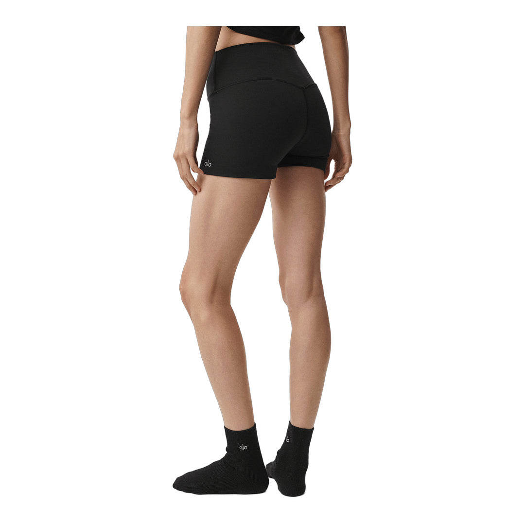 alo 3" Alosoft High-Waist Carefree Short - Black