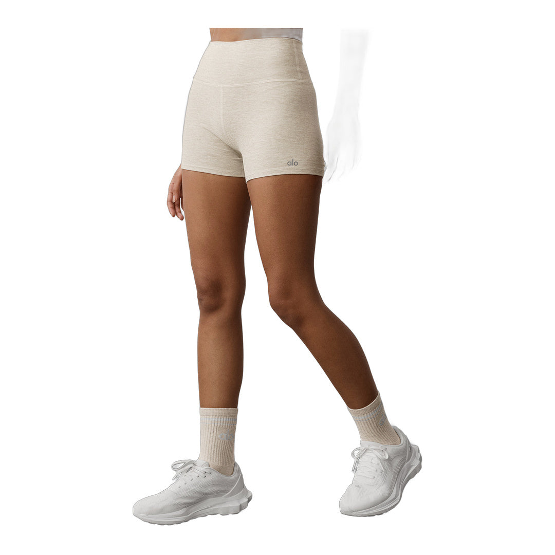 alo 3" Alosoft High-Waist Carefree Short - Oatmeal Heather