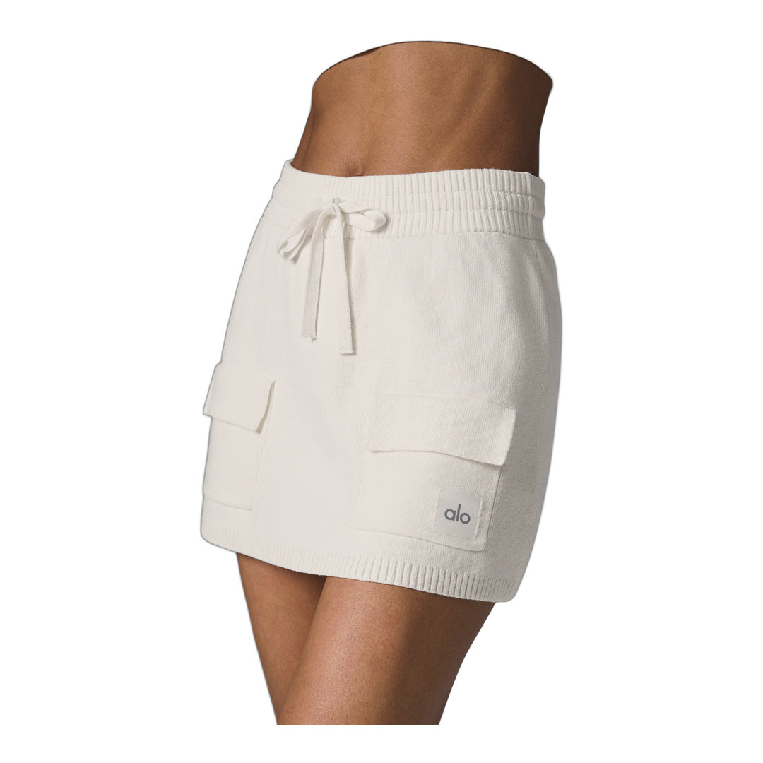 alo Scholar Knit Cargo Skirt - Ivory