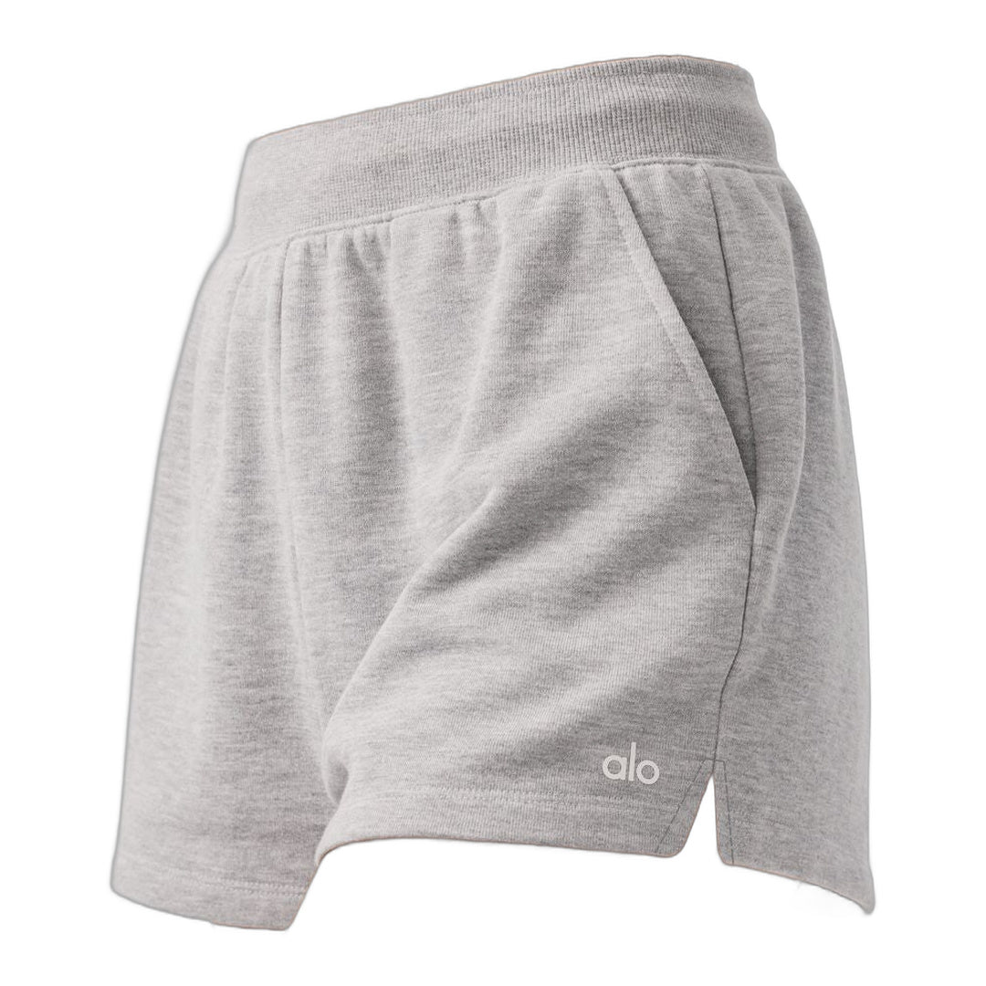 alo Low Key Sweat Short - Athletic Heather Grey