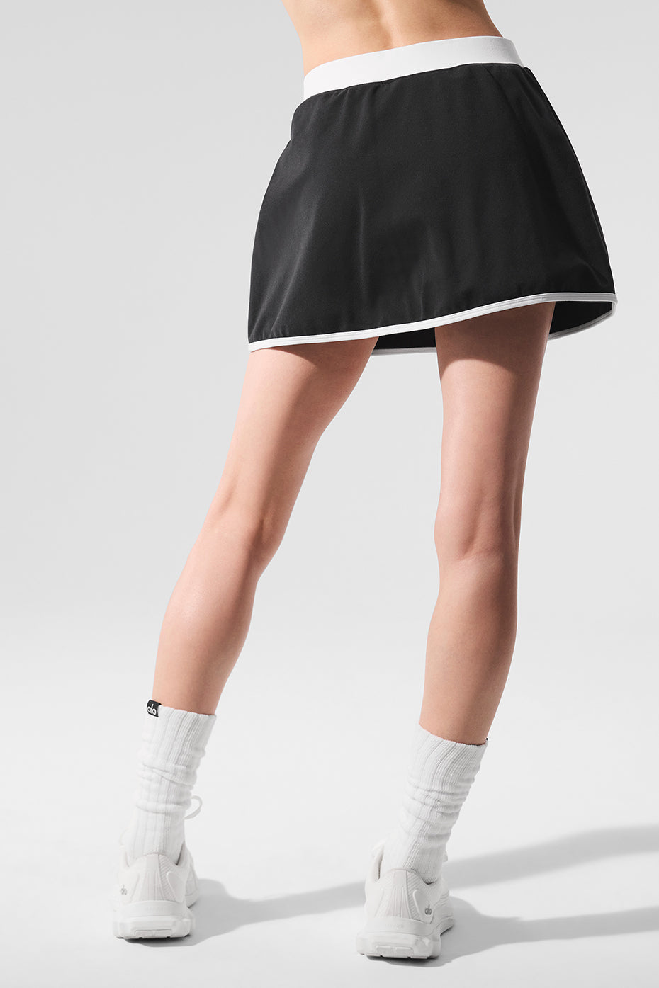 alo Airbrush Streamlined Skirt - Black/White