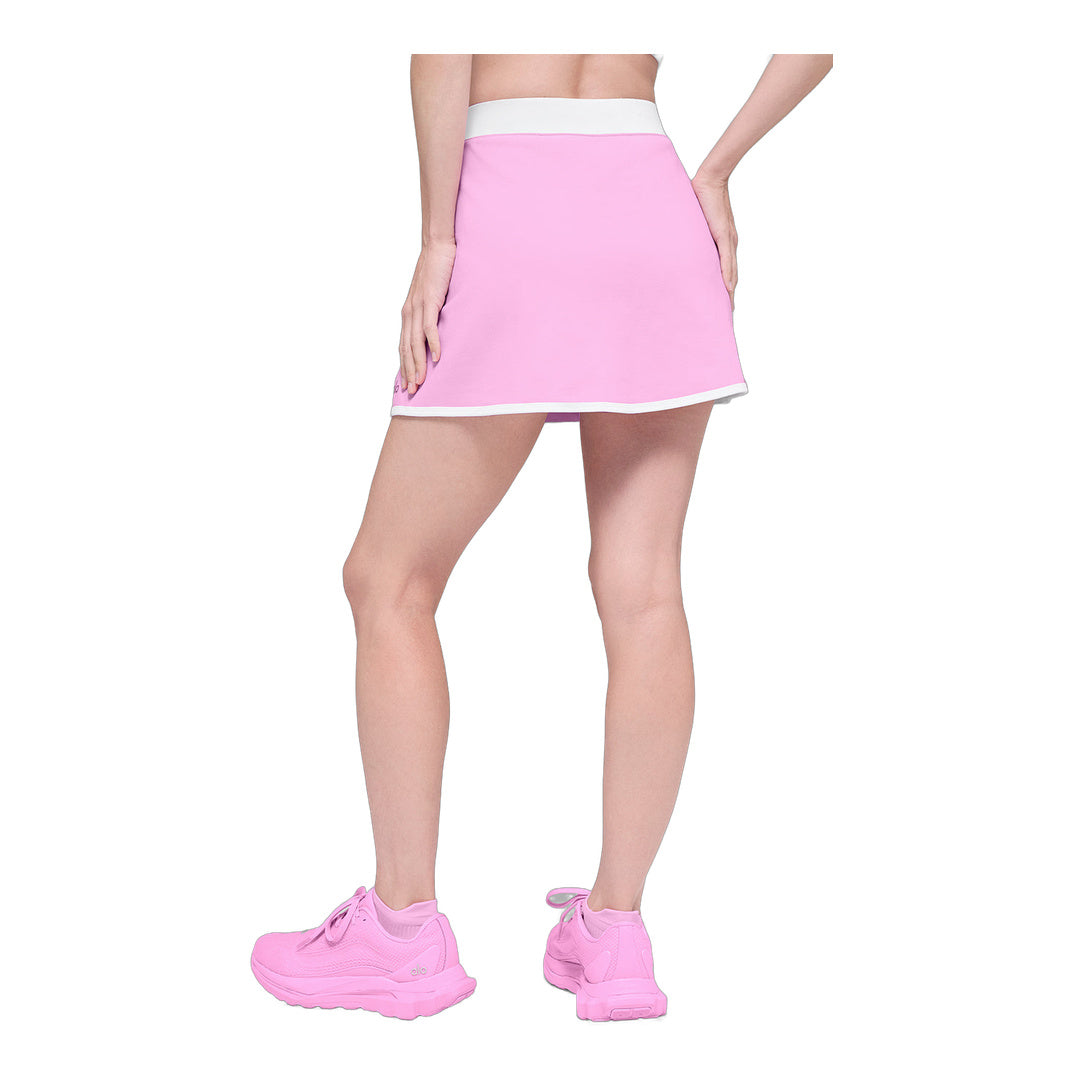 alo Airbrush Streamlined Skirt - Candy Heart Pink/White