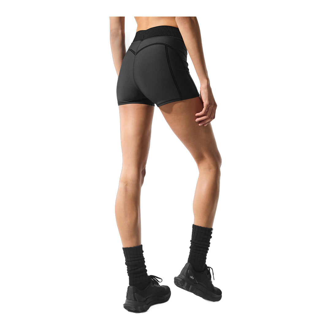 alo Airlift High-Waist Line Up Short - Black