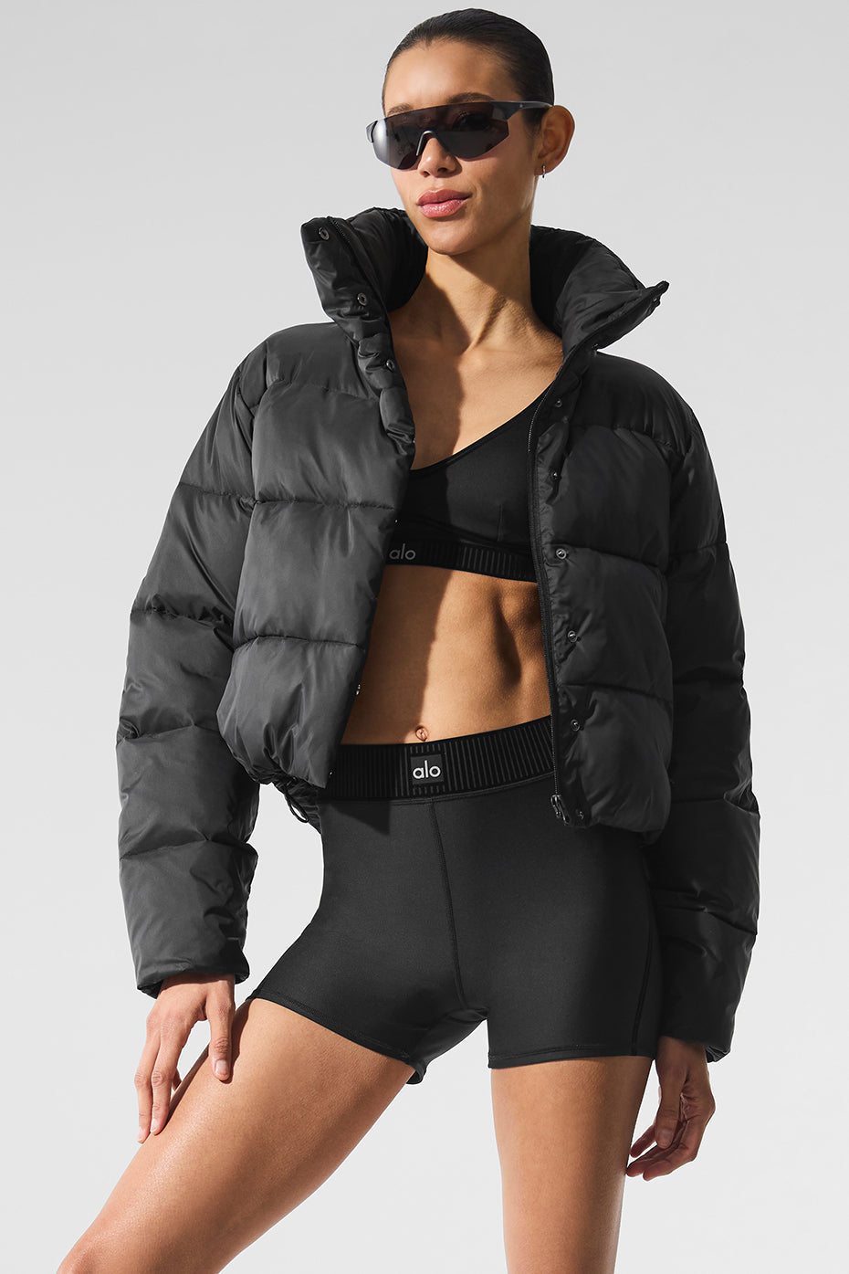 alo Airlift High-Waist Line Up Short - Black