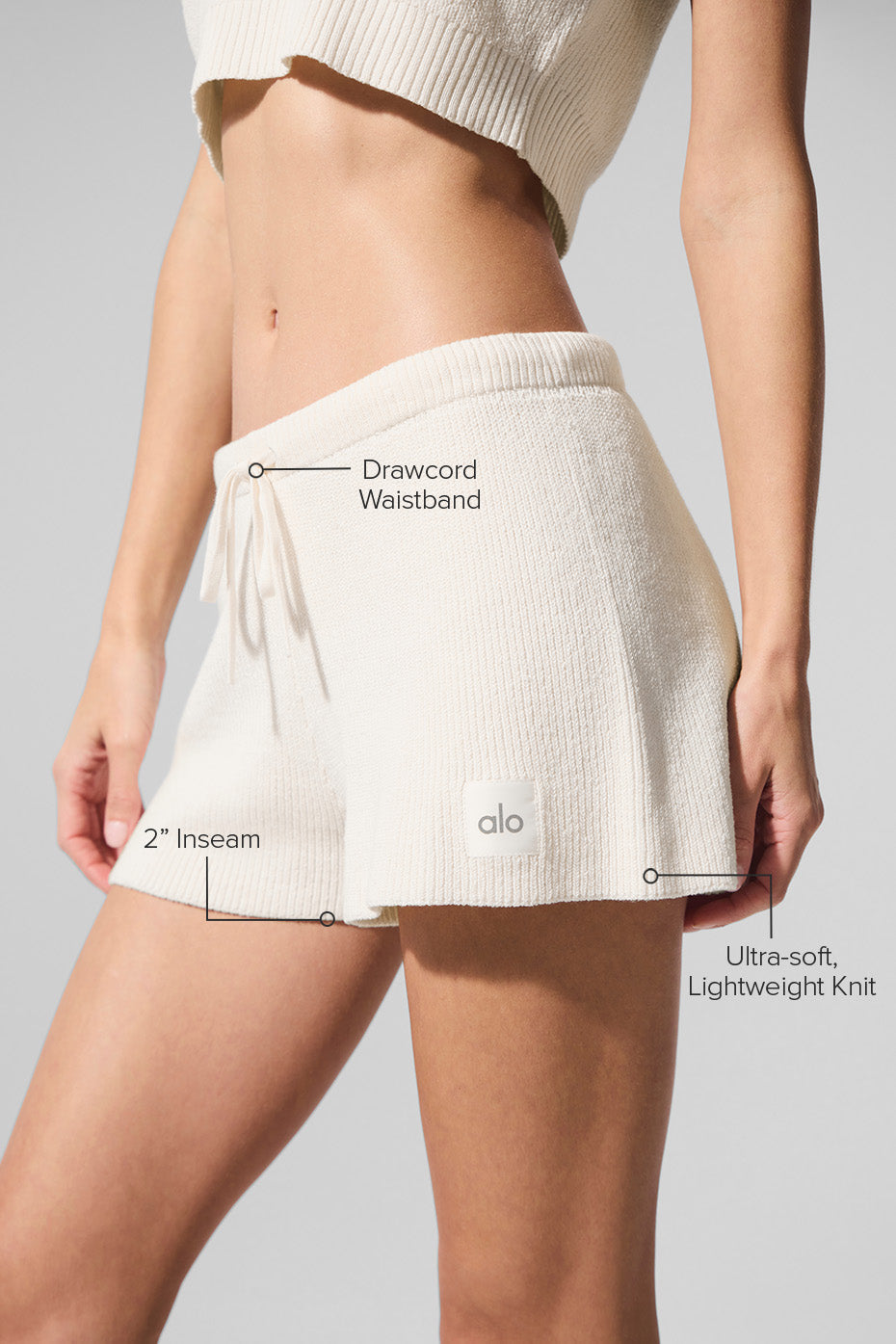 alo Supernatural Sweater Short - Ivory