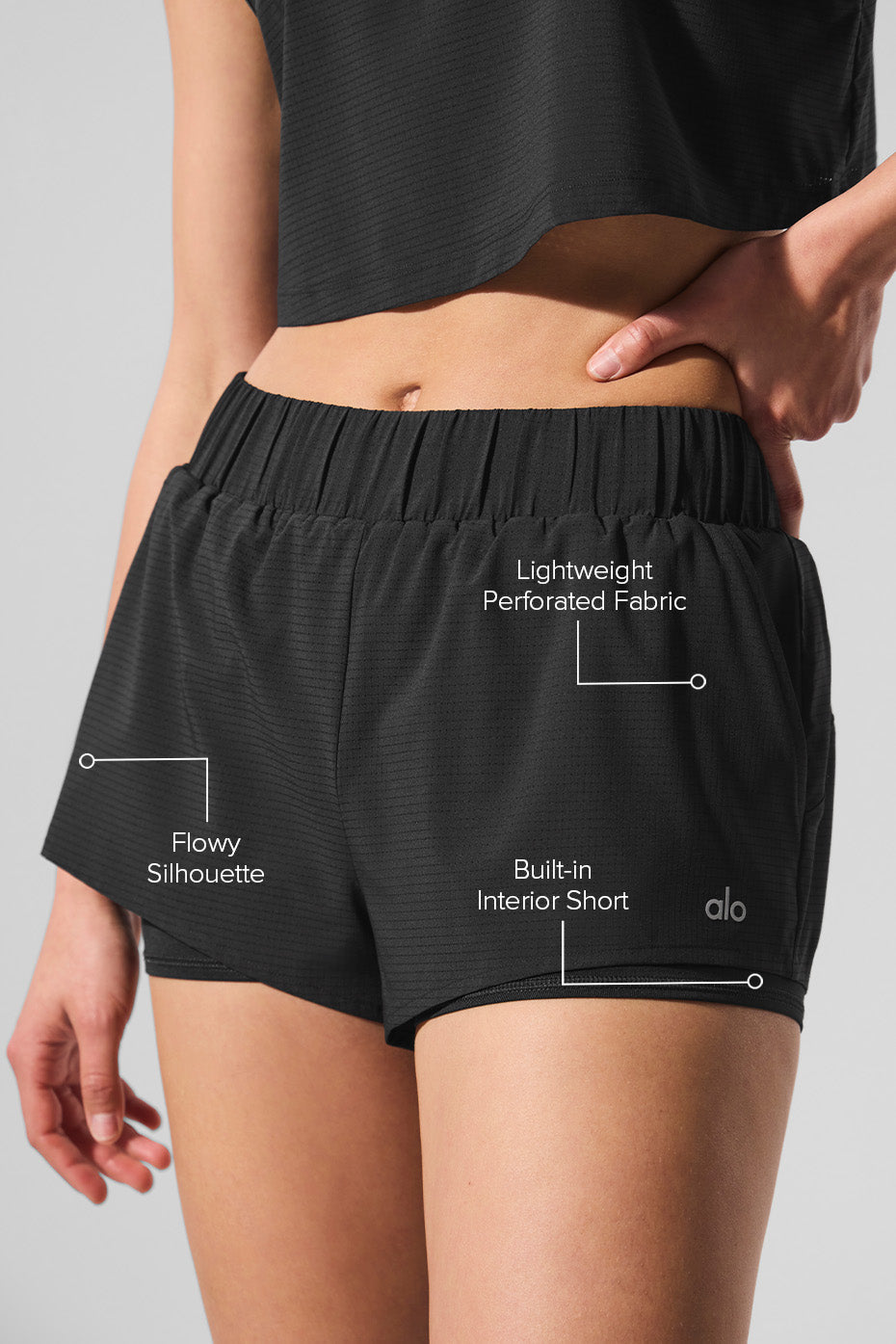 alo Sport Star Short - Black