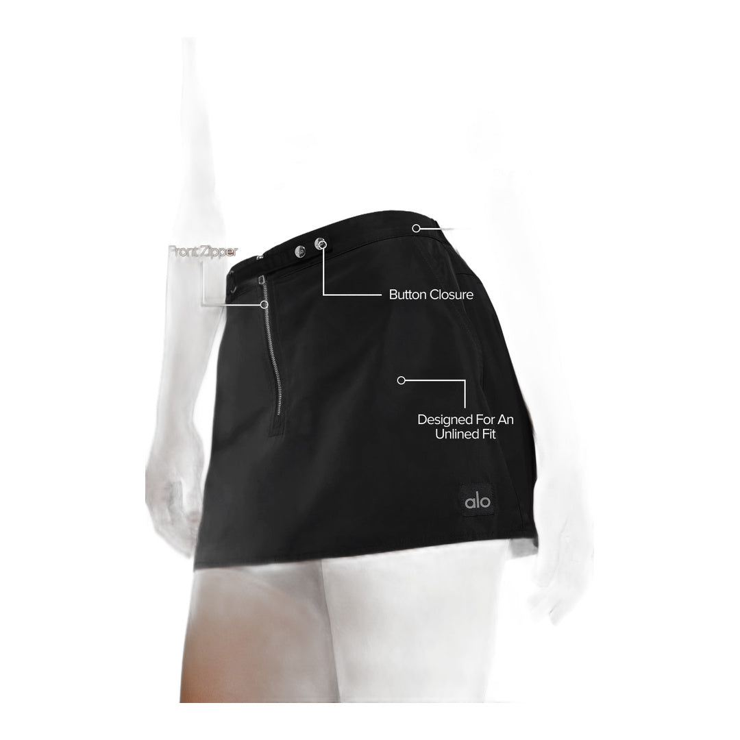 alo Work It Mini Skirt - Black