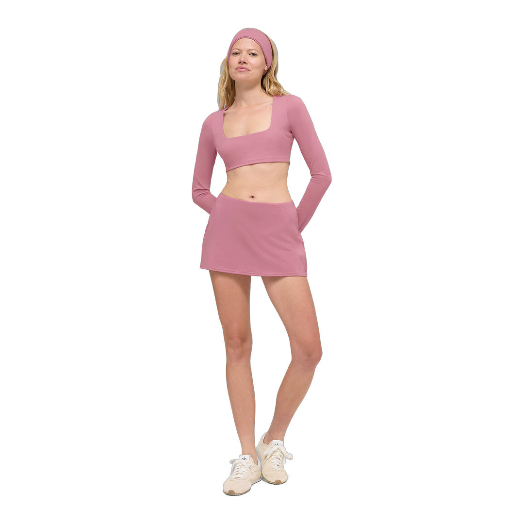 alo ALO Softsculpt Precision Mini Skirt - Pink Wild Rose