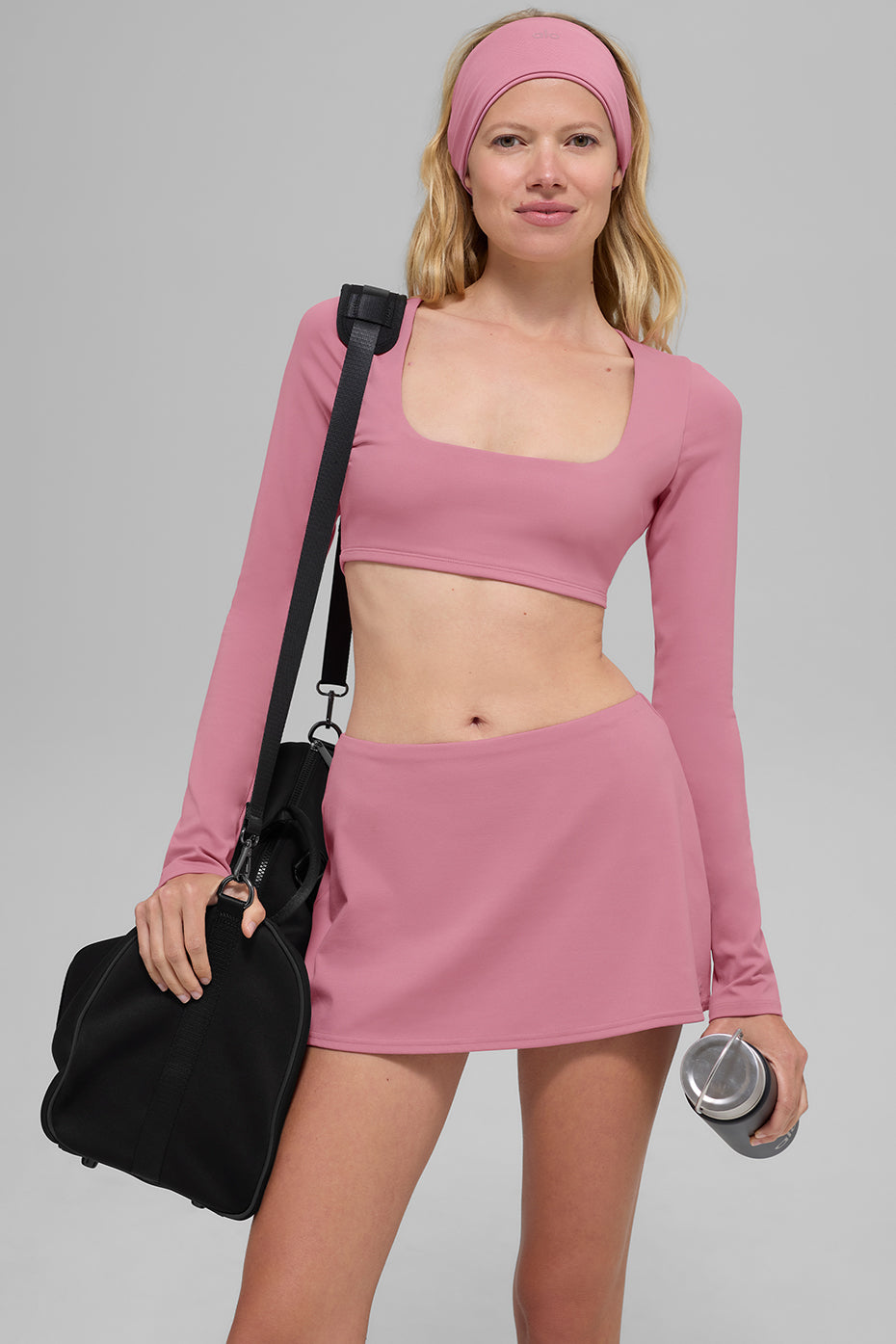 alo ALO Softsculpt Precision Mini Skirt - Pink Wild Rose