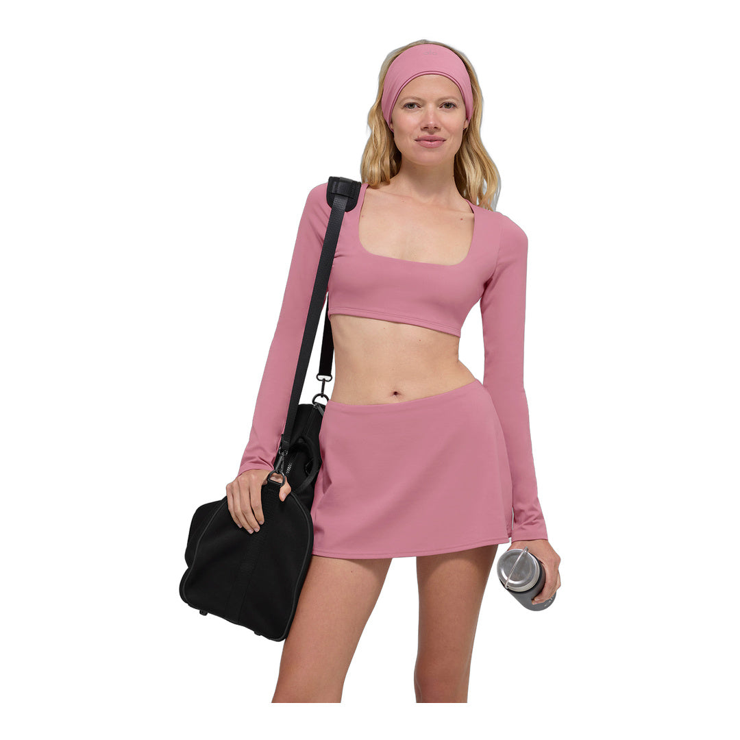 alo ALO Softsculpt Precision Mini Skirt - Pink Wild Rose