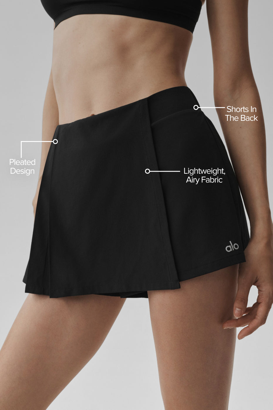 alo Unmatched Skort - Black