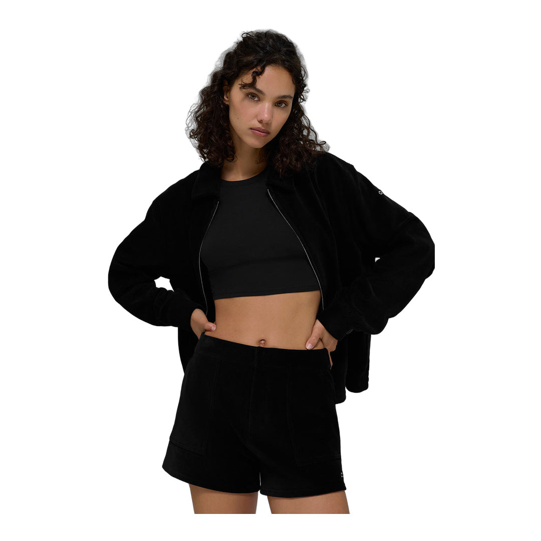 alo Micro Corduroy On Duty Short - Black