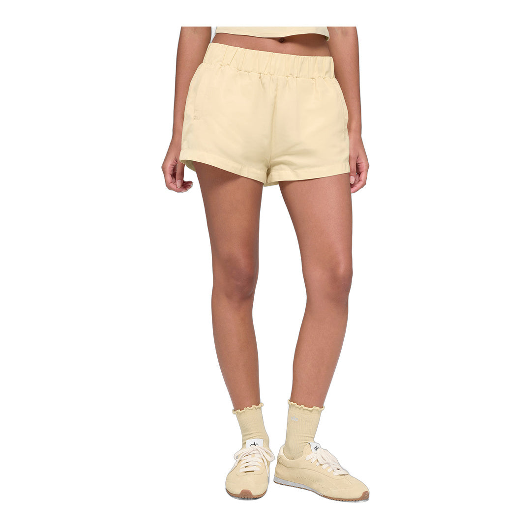 alo High-Waist Socialite Short - Candlelight Yellow