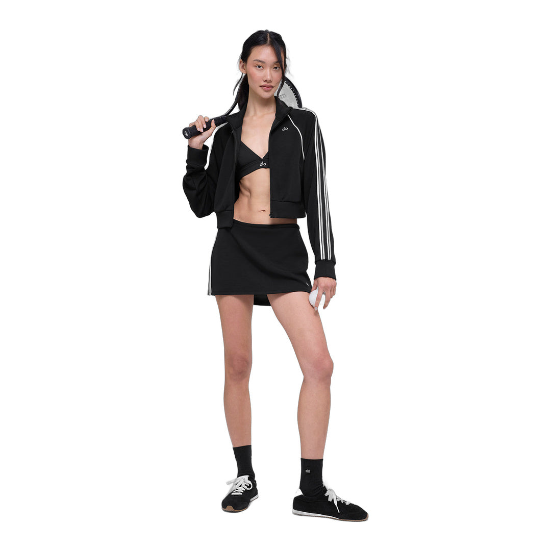 alo Track Star Mini Skirt - Black
