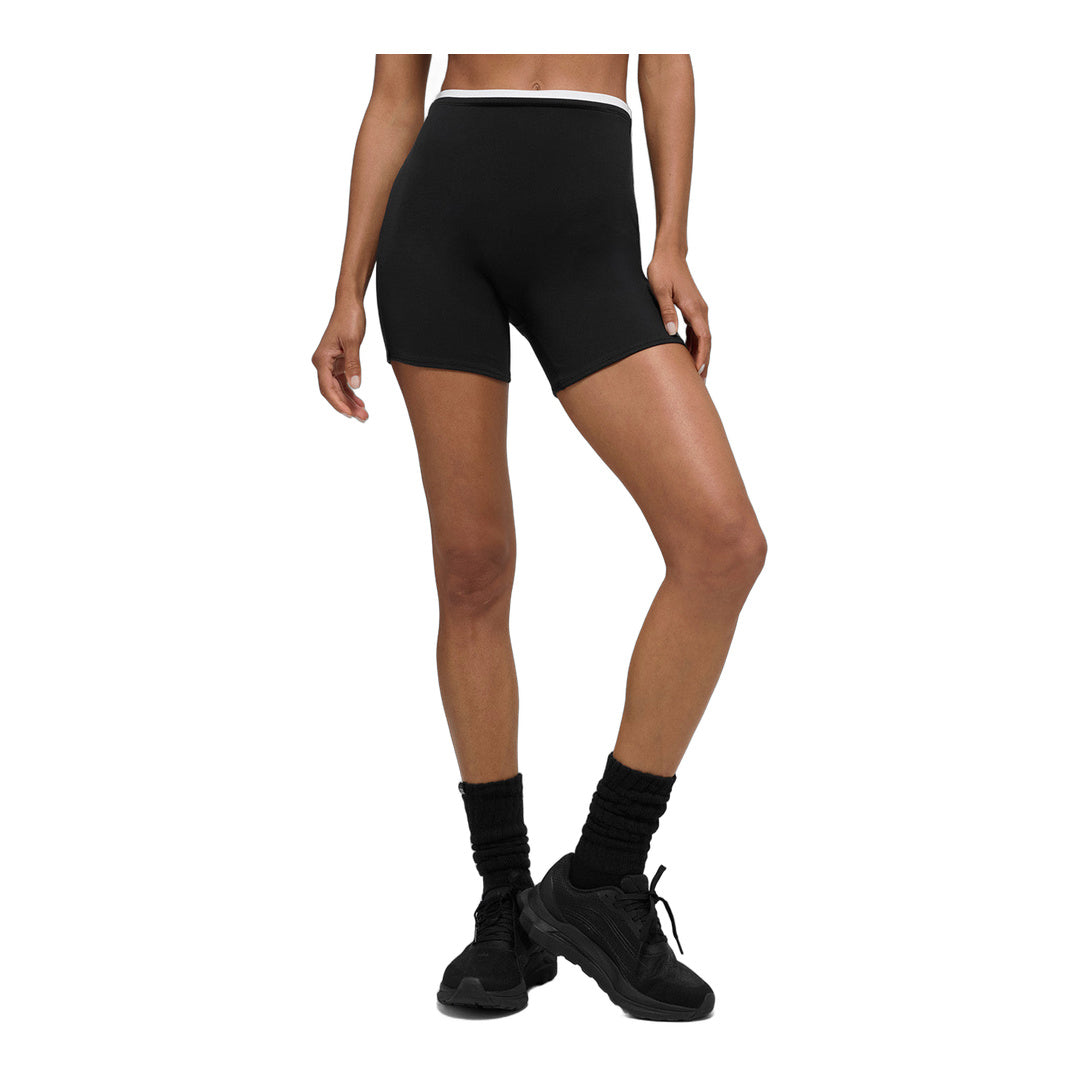 alo 5" Airbrush Double Up Short - Black/White