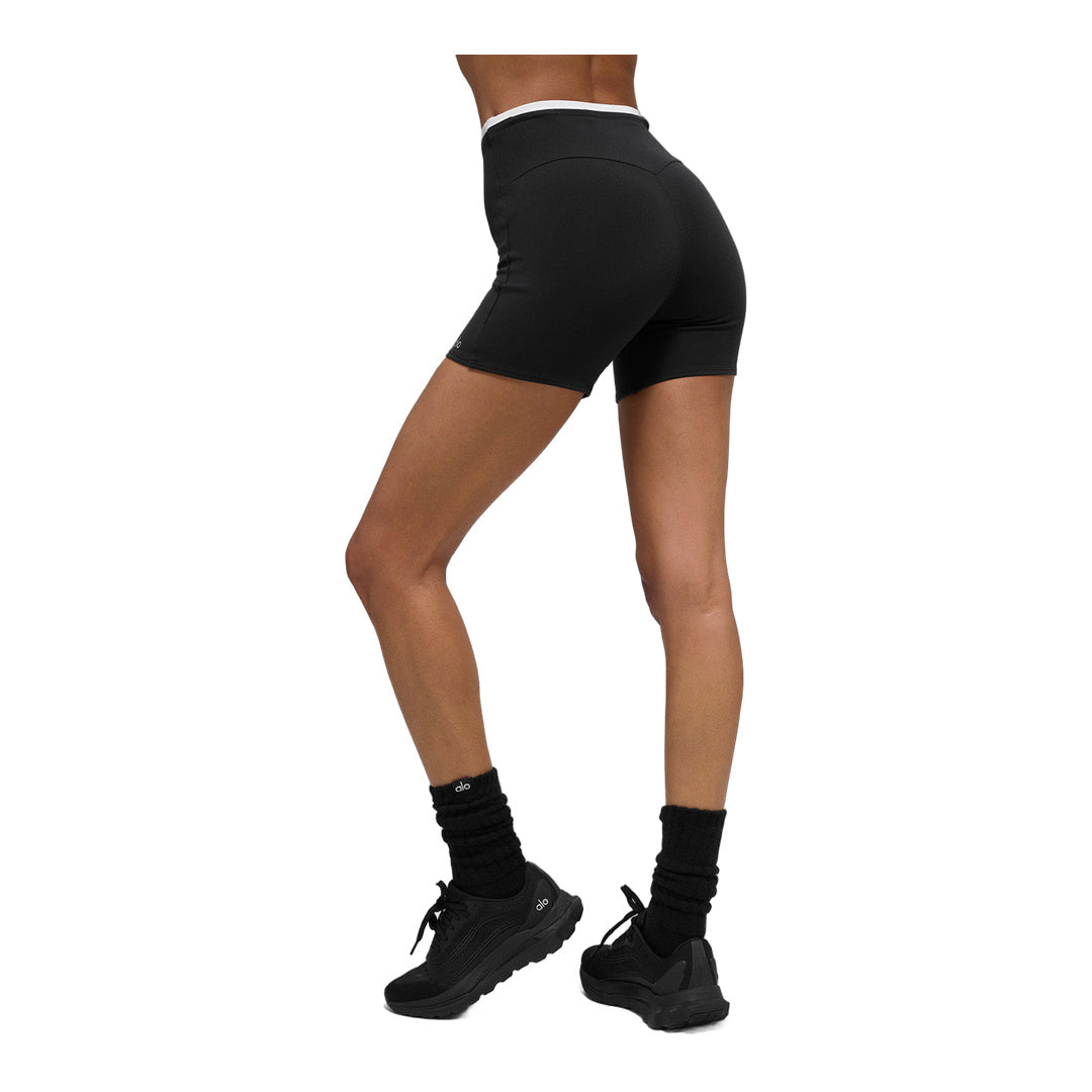 alo 5" Airbrush Double Up Short - Black/White