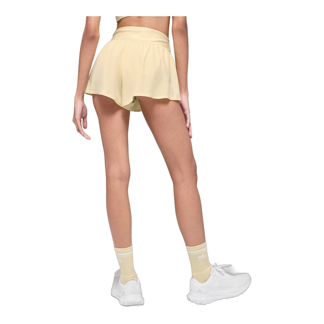 alo V-Cute Running Short - Candlelight Yellow
