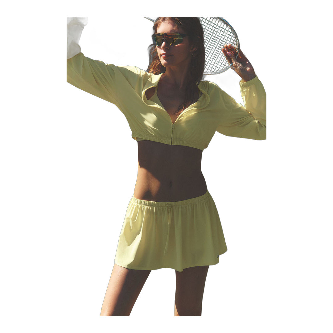 alo Breezy Tennis Skirt - Sunshine