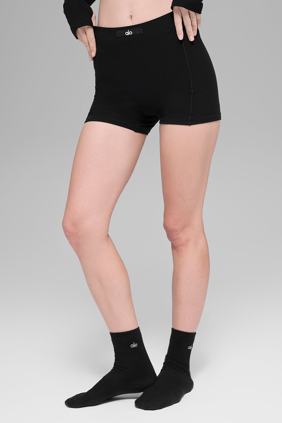 alo Alosoft Sincere Micro Short - Black