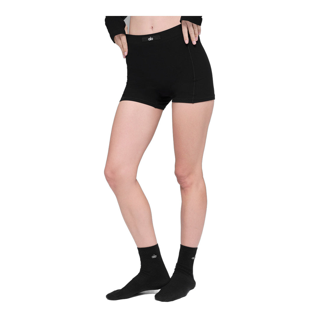 alo Alosoft Sincere Micro Short - Black