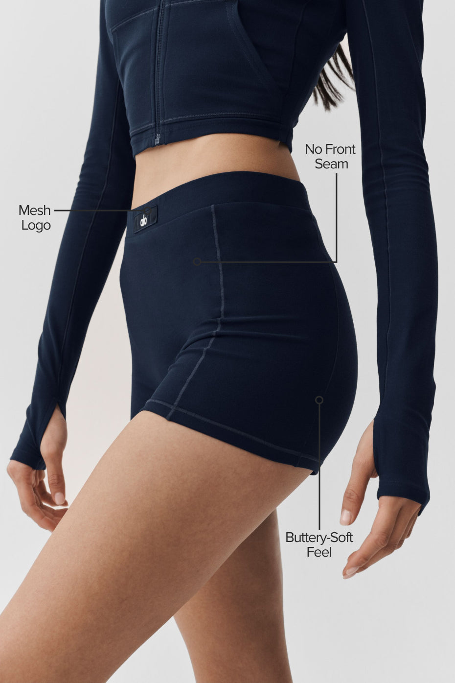 alo Alosoft Sincere Micro Short - Navy