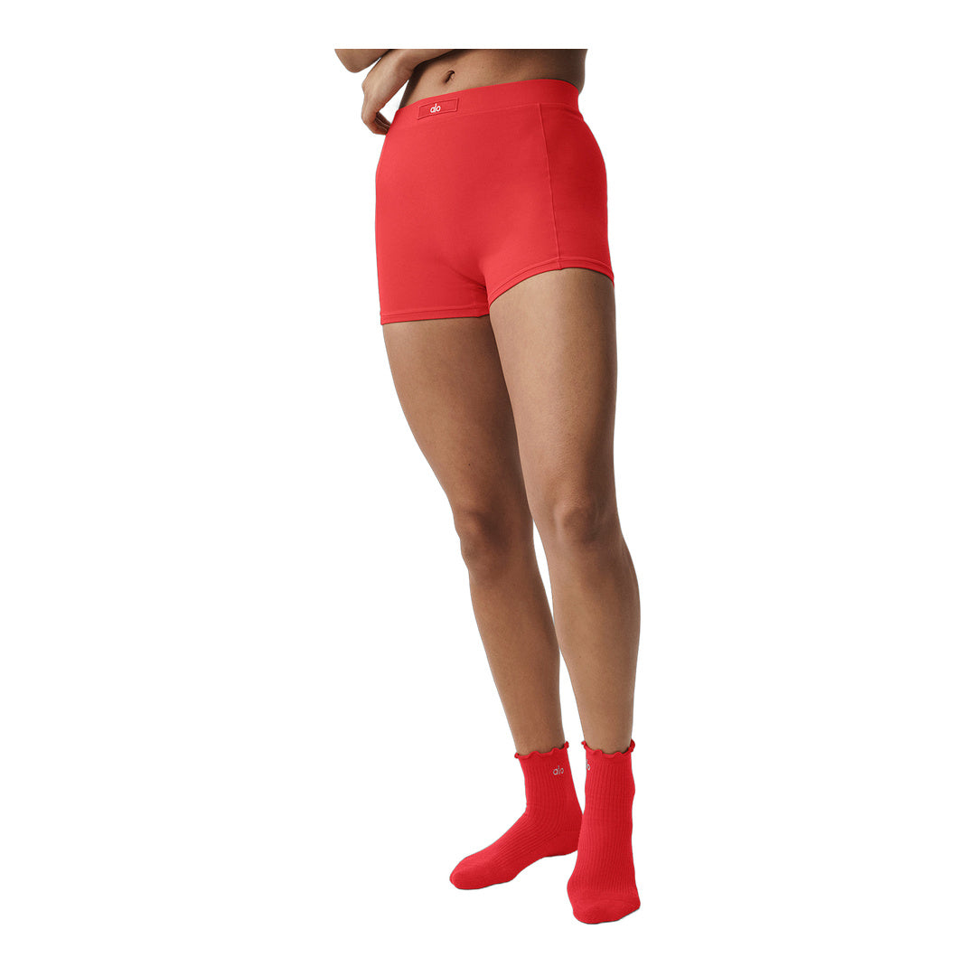 alo Alosoft Sincere Micro Short - Bright Red