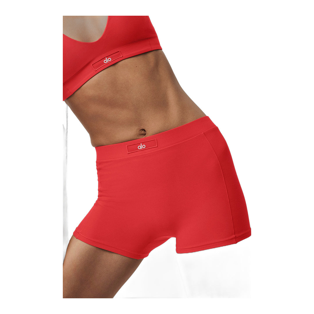alo Alosoft Sincere Micro Short - Bright Red