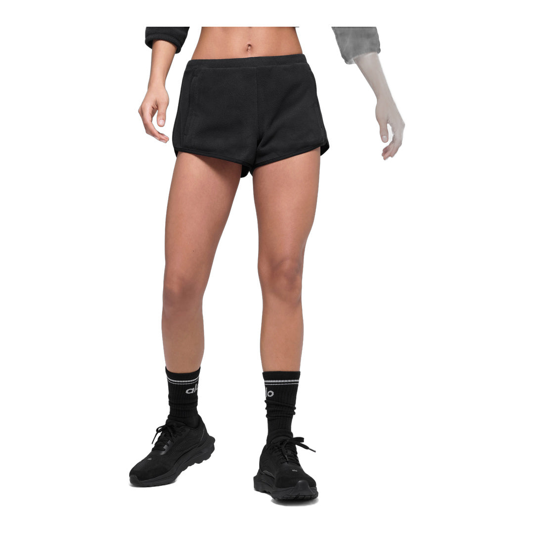 alo Polar Fleece Retreat Short - Black