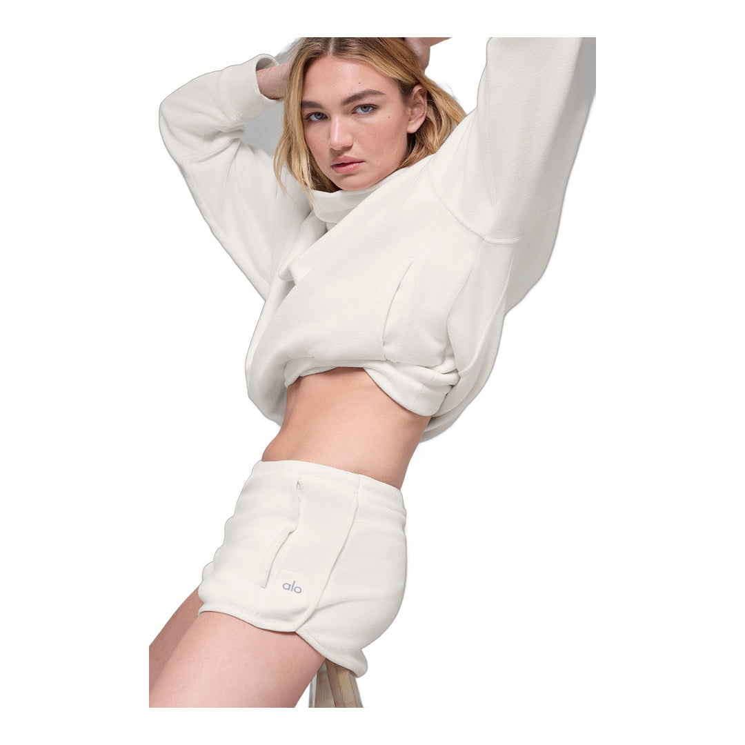 alo Polar Fleece Retreat Short - Ivory