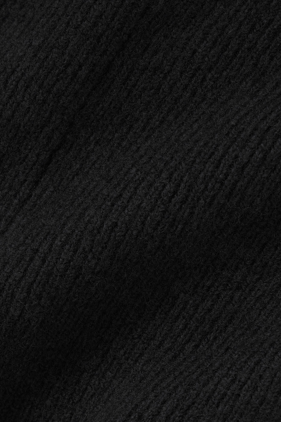alo Wool Cashmere Ribbed Noble Short - Black