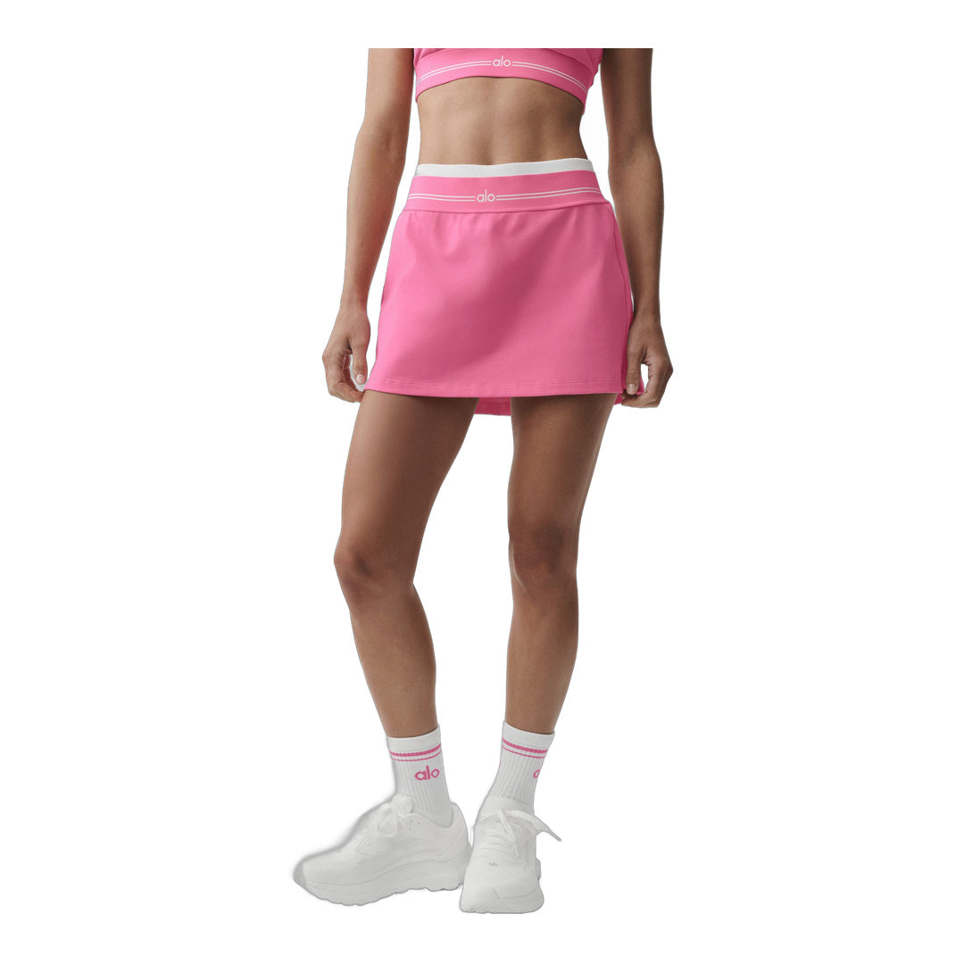 alo Airbrush Better Together Tennis Skirt - Paradise Pink/White