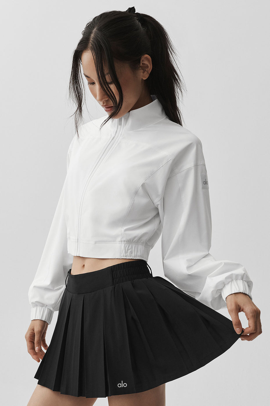 alo Rally Tennis Skirt - Black