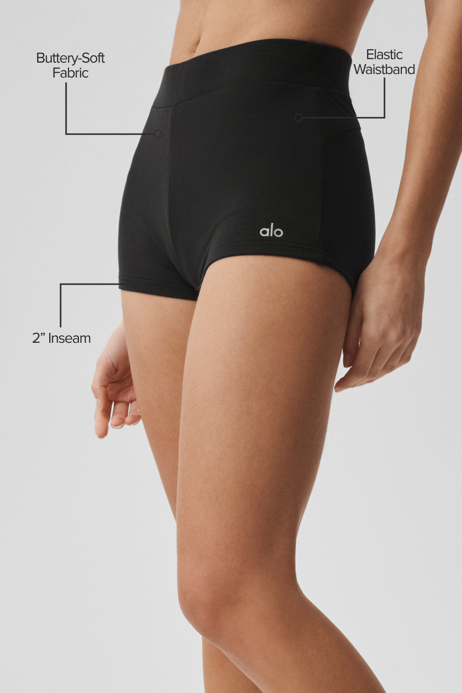 alo Sway My Way Micro Short - Black