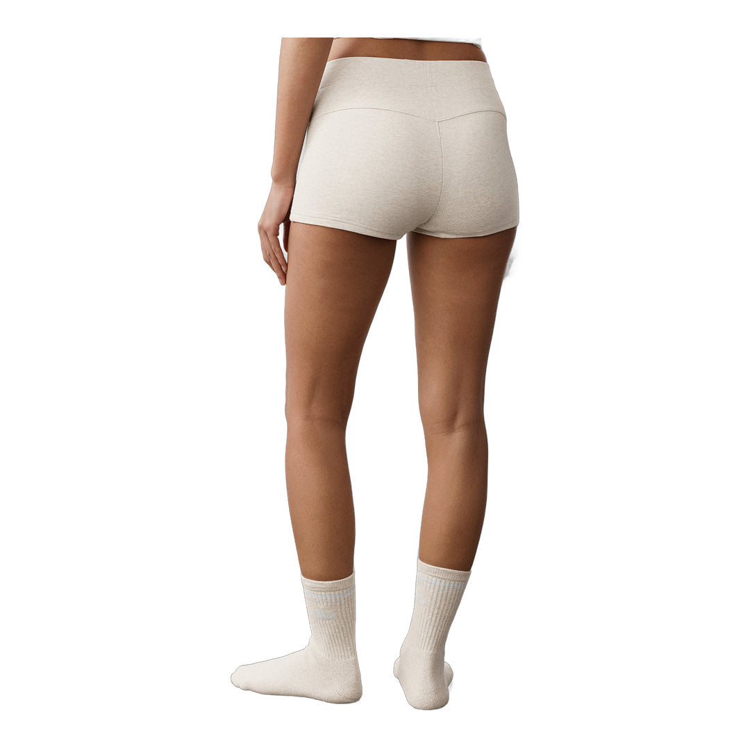 alo Sway My Way Micro Short - Oatmeal Heather